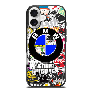 BMW STICKER BOMB iPhone 17 Case Cover