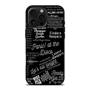 PANIC AT THE DISCO LYRIC iPhone 16 Pro Max Case Cover PANIC AT THE DISCO LYRIC iPhone 16 Pro Max Case Cover