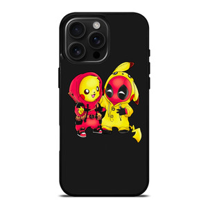 PIKACHU POKEMON AND DEADPOOL iPhone 16 Pro Max Case Cover PIKACHU POKEMON AND DEADPOOL iPhone 16 Pro Max Case Cover