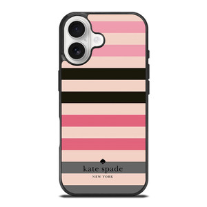 KATE SPADE NEW YORK LOGO STRIPES PATTERN iPhone 17 Case Cover