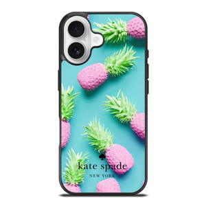 KATE SPADE NEW YORK LOGO SUMMER PINEAPPLE ICON iPhone 17 Case Cover