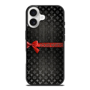 LOUIS VUITTON LV LOGO PATTERN RED RIBBON iPhone 17 Case Cover LOUIS VUITTON LV LOGO PATTERN RED RIBBON iPhone 17 Case Cover