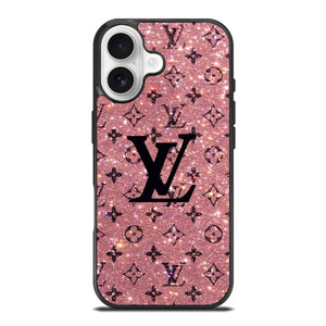 LOUIS VUITTON LV LOGO PINK SPARKLE iPhone 17 Case Cover LOUIS VUITTON LV LOGO PINK SPARKLE iPhone 17 Case Cover