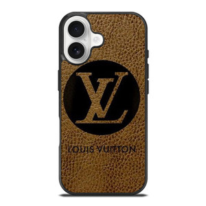 LOUIS VUITTON PARIS LV LOGO LEATHER iPhone 17 Case Cover LOUIS VUITTON PARIS LV LOGO LEATHER iPhone 17 Case Cover