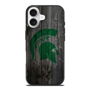 MICHIGAN STATE SPARTANS WOODEN LOGO iPhone 17 Case Cover MICHIGAN STATE SPARTANS WOODEN LOGO iPhone 17 Case Cover