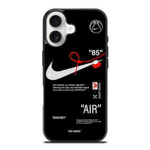 NIKE AIR JORDAN OFF WHITE BLACK KOKOTREY iPhone 17 Case Cover NIKE AIR JORDAN OFF WHITE BLACK KOKOTREY iPhone 17 Case Cover