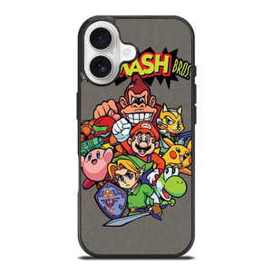 NINTENDO GAME CHARACTER SUPER SMASH BROSS AND FRIENDS iPhone 17 Case Cover NINTENDO GAME CHARACTER SUPER SMASH BROSS AND FRIENDS iPhone 17 Case Cover