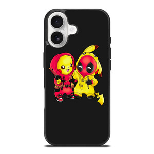 PIKACHU POKEMON AND DEADPOOL iPhone 17 Case Cover PIKACHU POKEMON AND DEADPOOL iPhone 17 Case Cover