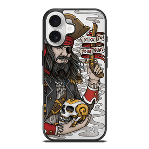 PIRATE STICK TO YOUR GUNS TATTOO iPhone 17 Case Cover PIRATE STICK TO YOUR GUNS TATTOO iPhone 17 Case Cover