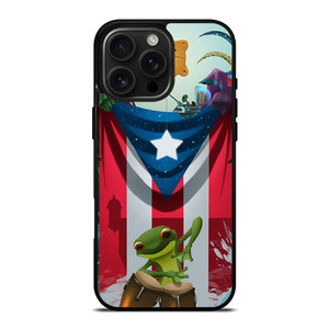 PUERTO RICO FROG FLAG iPhone 16 Pro Max Case Cover PUERTO RICO FROG FLAG iPhone 16 Pro Max Case Cover