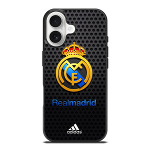 REAL MADRID FC METAL LOGO iPhone 17 Case Cover REAL MADRID FC METAL LOGO iPhone 17 Case Cover