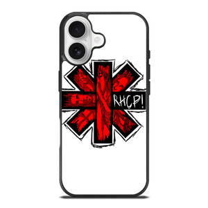 RED HOT CHILI PEPPERS LOGO WHITE iPhone 17 Case Cover RED HOT CHILI PEPPERS LOGO WHITE iPhone 17 Case Cover