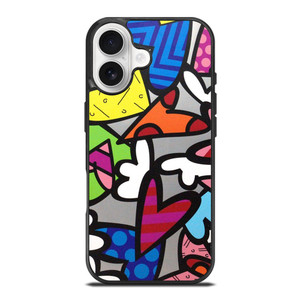ROMERO BRITTO ABSTRACT LOVE iPhone 17 Case Cover
