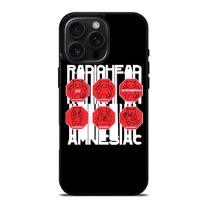 RADIOHEAD AMNESIAC LOGO iPhone 16 Pro Max Case Cover RADIOHEAD AMNESIAC LOGO iPhone 16 Pro Max Case Cover