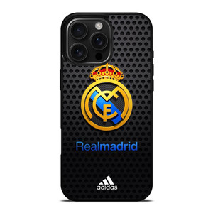 REAL MADRID FC METAL LOGO iPhone 16 Pro Max Case Cover REAL MADRID FC METAL LOGO iPhone 16 Pro Max Case Cover