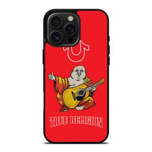 RED BIG BUDDHA TRUE RELIGION iPhone 16 Pro Max Case Cover RED BIG BUDDHA TRUE RELIGION iPhone 16 Pro Max Case Cover