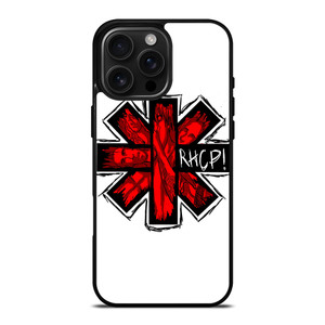 RED HOT CHILI PEPPERS LOGO WHITE iPhone 16 Pro Max Case Cover RED HOT CHILI PEPPERS LOGO WHITE iPhone 16 Pro Max Case Cover