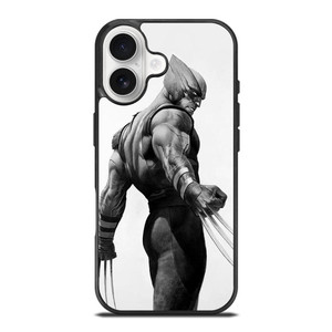 WOLVERINE X-MEN BLACK WHITE ART iPhone 17 Case Cover WOLVERINE X-MEN BLACK WHITE ART iPhone 17 Case Cover