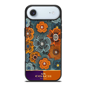 COACH NEW YORK LOGO GOLDEN TEA ROSE PATTERN iPhone Air Case Cover