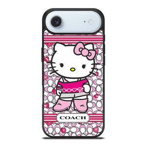 COACH NEW YORK LOGO PINK HELLO KITTY iPhone Air Case Cover