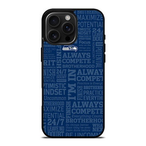 SEATTLE SEAHAWKS NFL QUOTE iPhone 16 Pro Max Case Cover SEATTLE SEAHAWKS NFL QUOTE iPhone 16 Pro Max Case Cover