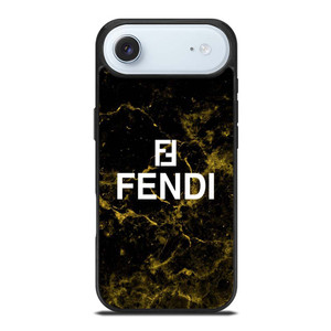 FENDI FASHION ROMA LOGO BLACK MARBLE iPhone Air Case Cover