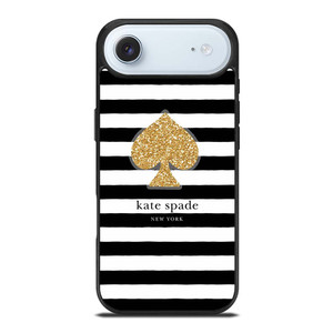 KATE SPADE NEW YORK GOLD LOGO STRIPES PATTERN iPhone Air Case Cover