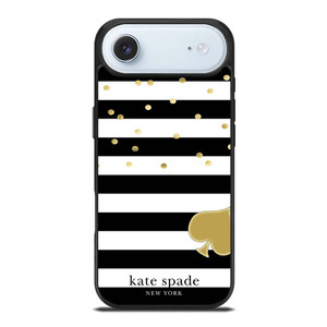 KATE SPADE NEW YORK LOGO GOLDEN POLKADOTS STRIPES PATTERN iPhone Air Case Cover