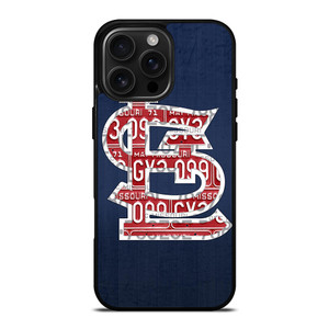 ST. LOUIS CARDINALS BASEBALL WOODEN LOGO iPhone 16 Pro Max Case Cover ST. LOUIS CARDINALS BASEBALL WOODEN LOGO iPhone 16 Pro Max Case Cover