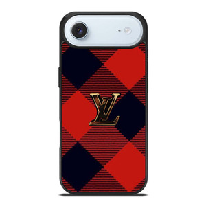 LOUIS VUITTON LV LOGO PATTERN RED iPhone Air Case Cover