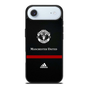 MANCHESTER UNITED FC LOGO FOOTBALL ADIDAS BLACK iPhone Air Case Cover