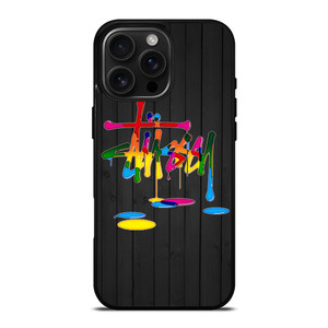 STUSSY PAINT LOGO iPhone 16 Pro Max Case Cover STUSSY PAINT LOGO iPhone 16 Pro Max Case Cover