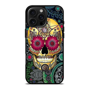 SUGAR SKULL TATTOO FLOWER iPhone 16 Pro Max Case Cover SUGAR SKULL TATTOO FLOWER iPhone 16 Pro Max Case Cover