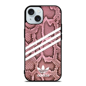 ADIDAS ORIGINALS STRIPES PINK SNAKE SKIN iPhone 15 Case Cover