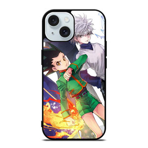 ANIME HUNTER X HUNTER KILLUA AND GON iPhone 15 Case Cover ANIME HUNTER X HUNTER KILLUA AND GON iPhone 15 Case Cover