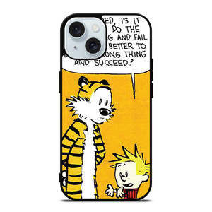 CALVIN AND HOBBES QUOTE iPhone 15 Case Cover