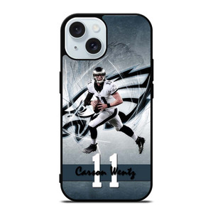 CARSON WENTZ 11 PHILADELPHIA EAGLES iPhone 15 Case Cover CARSON WENTZ 11 PHILADELPHIA EAGLES iPhone 15 Case Cover