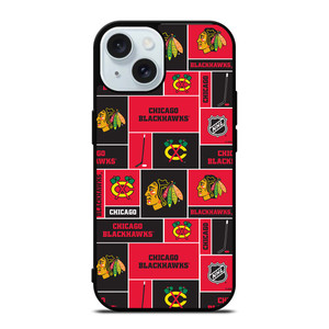 CHICAGO BLACKHAWKS HOCKEY iPhone 15 Case Cover