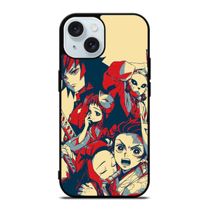 DEMON SLAYER ANIME CHARACTER iPhone 15 Case Cover
