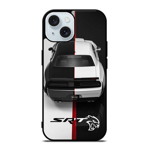 DODGE SRT BLACK WHITE iPhone 15 Case Cover