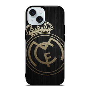 GOLD REAL MADRID LOGO iPhone 15 Case Cover