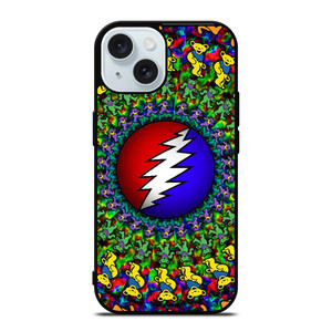 GRATEFUL DEAD DANCING BEARS LOGO iPhone 15 Case Cover