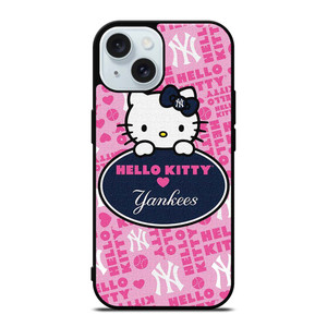 HELLO KITTY NEW YORK YANKEES iPhone 15 Case Cover HELLO KITTY NEW YORK YANKEES iPhone 15 Case Cover