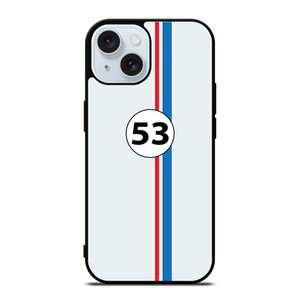 HERBIE 53 VOLKS WAGEN VW iPhone 15 Case Cover HERBIE 53 VOLKS WAGEN VW iPhone 15 Case Cover