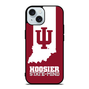 HOOSIER STATE OF MIND INDIANA iPhone 15 Case Cover HOOSIER STATE OF MIND INDIANA iPhone 15 Case Cover