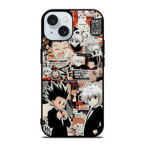 HUNTER X HUNTER GON AND KILLUA COLLAGE iPhone 15 Case Cover HUNTER X HUNTER GON AND KILLUA COLLAGE iPhone 15 Case Cover