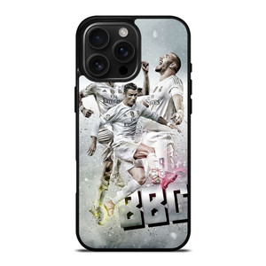 TRIO BBC REAL MADRID iPhone 16 Pro Max Case Cover TRIO BBC REAL MADRID iPhone 16 Pro Max Case Cover