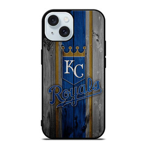 KANSAS CITY ROYALS WOODEN ICON iPhone 15 Case Cover