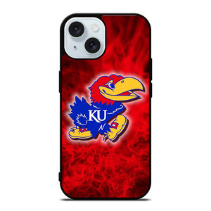 KANSAS JAYHAWKS BASKETBALL UNIVERSITY iPhone 15 Case Cover
