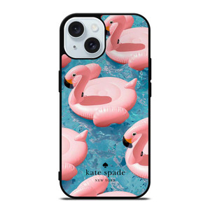 KATE SPADE NEW YORK LOGO BUOY FLAMENGO ICON iPhone 15 Case Cover KATE SPADE NEW YORK LOGO BUOY FLAMENGO ICON iPhone 15 Case Cover